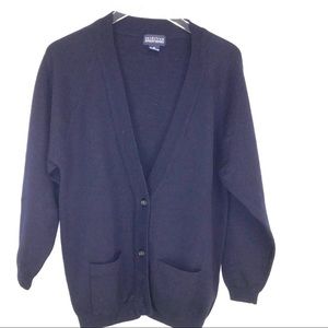 Nordstrom Sweaters - Nordstrom cardigan wool sweater Navy Medium VTG Nordstrom Sweaters - Nordstrom cardigan wool sweater Navy Medium VTG
